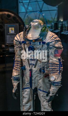 Raumanzug, das Museum der Flug, Seattle, Washington, USA Stockfoto