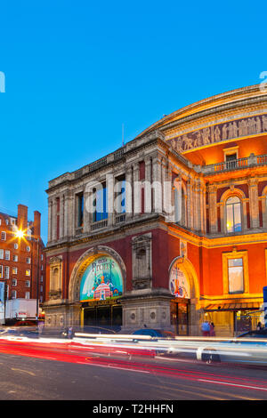 Royal Albert Hall bei Sonnenuntergang in London, England, Vereinigtes Königreich, Europa Stockfoto