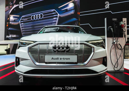 Bangkok, Thailand - 31. März 2019: Audi e-tron GT elektronische Fahrzeug Concept Car auf der 40th Bangkok International Motor Show 2019 an Imp Stockfoto