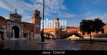 Die Venezianische Arsenal, Venedig, Venetien, Italien, Europa Stockfoto