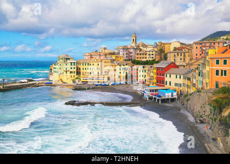 Das malerische Dorf Bogliasco, Bogliasco, Ligurien, Italien, Europa Stockfoto