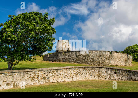 Ruinen von Rost Op Twist Sugar Mill Plantage, St. Croix, US Virgin Islands, Karibik Stockfoto