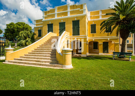 Alte Dänische Zollhaus, Denkmalliste, Christiansted, St. Croix, US Virgin Islands, Karibik Stockfoto