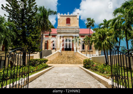 Historic Frederick Lutheran Church, Charlotte Amalie, St. Thomas, US Virgin Islands, Karibik Stockfoto