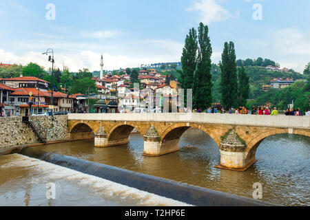 Seher-Cehaja Brücke in Sarajewo, Bosnien und Herzegowina, Europa Stockfoto