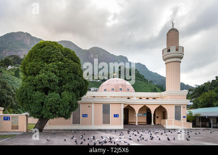 Victoria, Seychellen - Februar 3th, 2019: Die Victoria Moschee in Victoria, Seychellen. Stockfoto