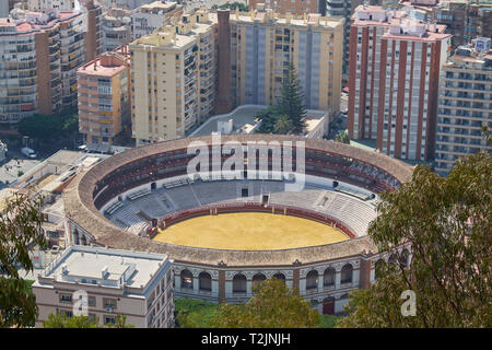 La Malagueta. Málaga, Andalusien. Spanien. Stockfoto