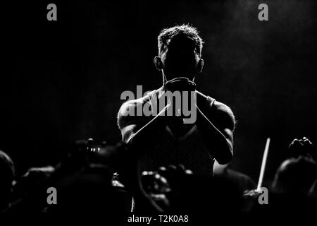 Bologna, Italien. 26 Mär, 2019. Hellfire Buchung präsentiert Frank Carter & die Klapperschlangen. In den letzten Jahren, Frank Carter, der ehemalige Galgen Frontmann, hat nie aufgehört zu begeistern und seine enorme Kreativität und seine Liebe für die Musik zeigen, die auf den renommiertesten Bühnen in Europa zusammen mit seinem Rattesnakes, mehrmals vorhanden, im Reading & Leeds Festival zu spielen, um den Download und viele andere lokale Festivals wie dem Home Festival und die Firenze Felsen zu Beginn des Bands des Kalibers von Foo Fighters & Biffy Clyro! Credit: Luigi Rizzo/Pacific Press/Alamy leben Nachrichten Stockfoto