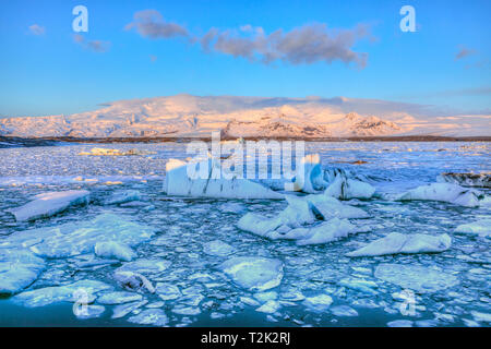 Jokulsarlon, Eis Lagune, Austurland, Island, Europa Stockfoto