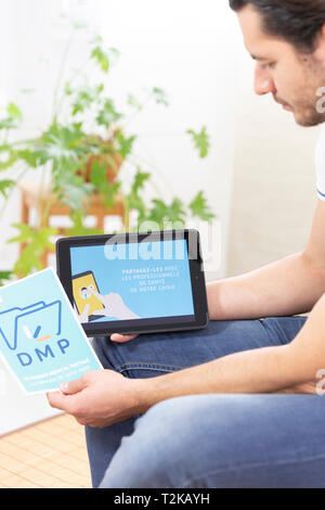 Gemeinsame medizinische Akten. Stockfoto