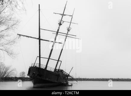 März 31 wurde wie ein Löwe in Niagara Falls Ontario 2019 Stockfoto