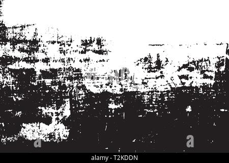 Schwarz und Weiß grunge städtische Textur Vektor mit kopieren. Abstrakte Abbildung Oberfläche Staub und grobe schmutzige Wand Hintergrund mit leeren Vorlage. D Stock Vektor