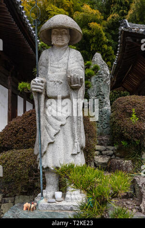 Kukai, auch posthum als Kobo Daishi bekannt war ein japanischer buddhistischer Mönch, Gelehrter, Dichter, Beamter, und Reisenden, die esoterische Shing gegründet Stockfoto