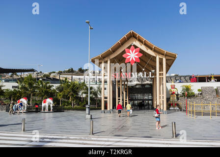 Die Siam Mall Shopping Komplex auf der Kanarischen Insel Teneriffa. Stockfoto