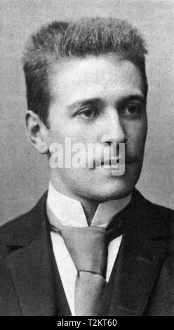 HUGO von HOFMANNSTHAL (1874-1929), österreichischer Schriftsteller, Dichter und Dramatiker über 1893 Stockfoto