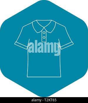 Polo Shirt Symbol. Überblick Abbildung: Polo shirtv Vektor Symbol für Web Stock Vektor