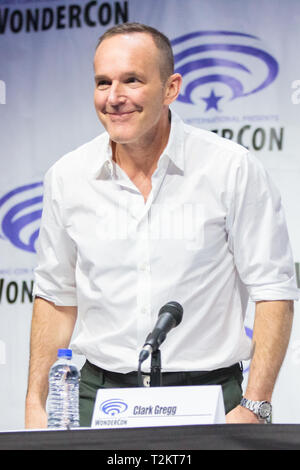 März 31, 2019 - Clark Gregg in der Marvel Agenten von S.h.i.e.l.d Panel während der San Diego Comic-Con präsentiert Wonder-Con 2019 Tag 2 im Anaheim Convention Center in Anaheim, Kalifornien, 30. März 2019 (Bild: © Marissa Carter/ZUMA Draht) Stockfoto