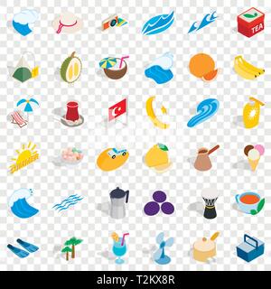 Türkei Tourismus Symbole gesetzt. Isometrische Stil der 36 Türkei Tourismus Vector Icons für Web für jedes Design Stock Vektor