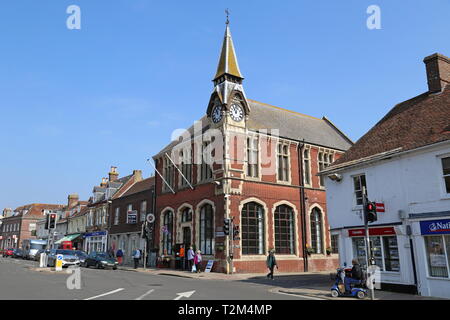 Rathaus und Museum, North Street, Wareham, Isle of Purbeck, Dorset, England, Großbritannien, USA, UK, Europa Stockfoto