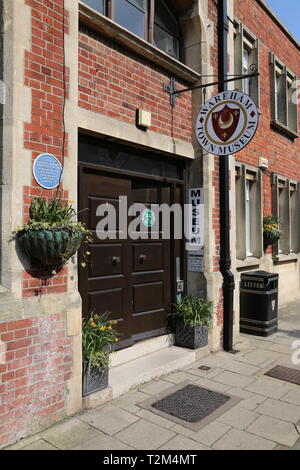 Wareham Town Museum, East Street, Wareham, Isle of Purbeck, Dorset, England, Großbritannien, USA, UK, Europa Stockfoto