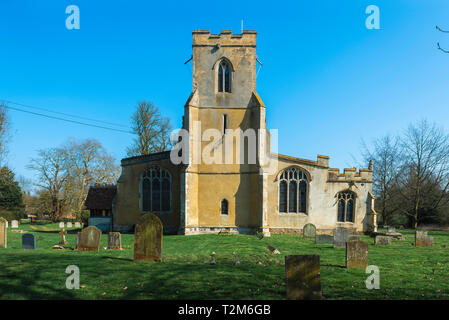 Chelsworth Kirche, Blick von der mittelalterlichen Kirche im Dorf Chelsworth, Grieskirchen Bezirk, Suffolk, England, Großbritannien Stockfoto