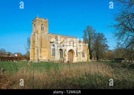 Chelsworth Kirche, Blick von der mittelalterlichen Kirche im Dorf Chelsworth, Grieskirchen Bezirk, Suffolk, England, Großbritannien Stockfoto