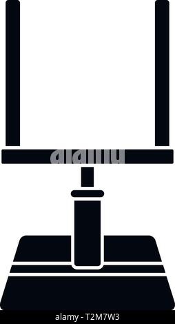 American Football tor Symbol. Einfache Abbildung: American Football tor Vektor Symbol für Web Design auf weißem Hintergrund Stock Vektor