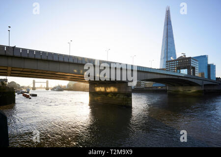 Der Shard, London Bridge und die Themse, London, UK Stockfoto