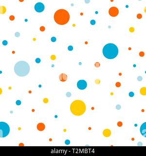 Gefleckte Textur - Polka Dot Kreise vector Hintergrund. Stock Vektor