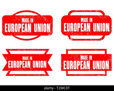 In der Europäischen Union - grunge Vektor Stempel isoliert. Stock Vektor