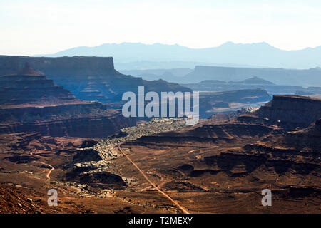 Shafer Trail von Inseln in den Himmel, Canyonlands, Utah, Amerika. Stockfoto