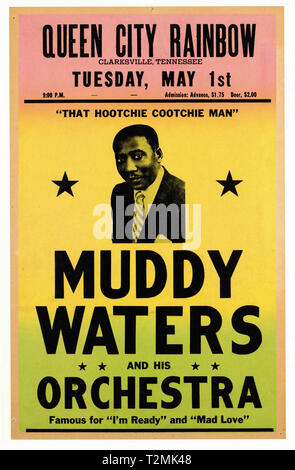 Muddy Waters - Vintage concert Poster Stockfoto