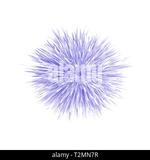 Frischer Frühling Blaue Blume isoliert auf weißem Hintergrund Stock Vektor