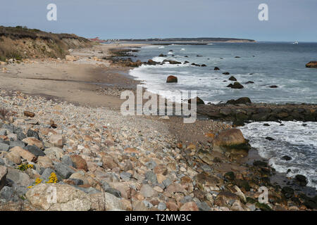 Green Hill Cove, Block Island, Rhode Island, USA. Aus den südöstlichen Abschnitt oder die Region New Shoreham, RI sitzt Block Island. Es ist eine Urlaubsregion. Stockfoto