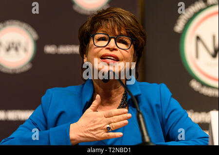 Valerie Jarrett, ehemaliger Senior Berater von Präsident in der Obama-regierung, an der Nationalen Action Network (NAN) Convention in New York City. Stockfoto