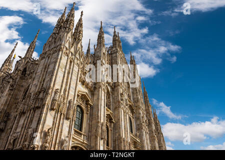 Mailänder Dom, Duomo di Milano, ist die gotische Kathedrale Kirche von Mailand, Italien Stockfoto