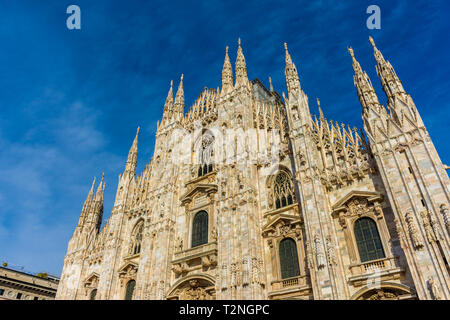 Mailänder Dom, Duomo di Milano, ist die gotische Kathedrale Kirche von Mailand, Italien Stockfoto