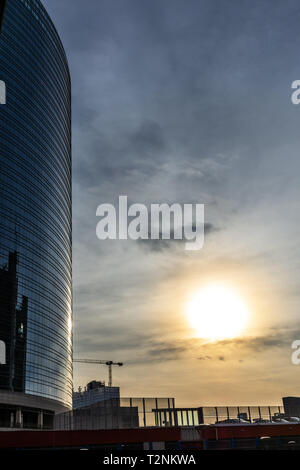 Mailand Skyline mit modernen Wolkenkratzern in Porta Nuova Business District, Italien. Stockfoto