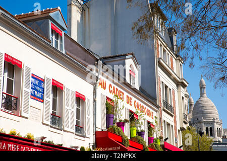 Place du Tertre, Montmartre, Paris, Frankreich Stockfoto