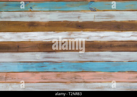 Holz Textur mit horizontalen Linien in verschiedenen Farben Stockfoto