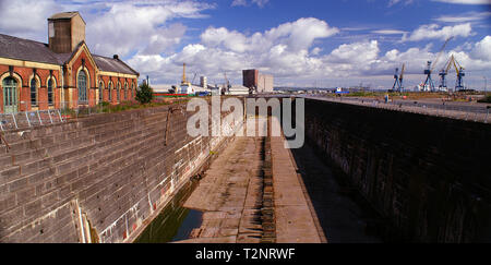 Thompson Graving Dock Belfast, RMS Titanic, Belfast Schiffswerft Stockfoto