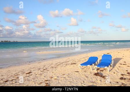 Playa Pilar - Strand auf Cayo Guillermo Insel in Jardines del Rey Region von Kuba. Stockfoto