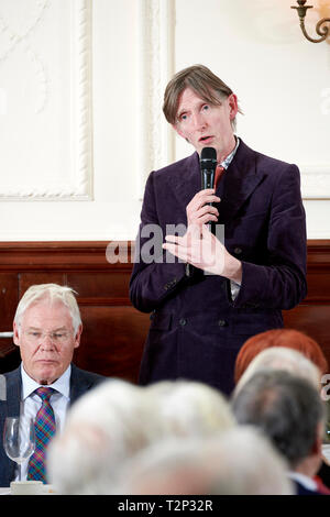 Matthäus Sturgis in den Oldie literarische Mittagessen 02.04.19. Stockfoto