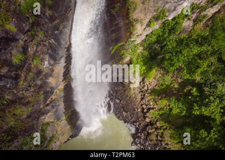 Trafalgar Falls, Morne Trois Pitons Nationalpark, Dominica Stockfoto