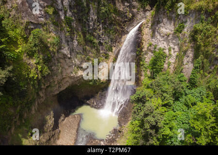 Trafalgar Falls, Morne Trois Pitons Nationalpark, Dominica Stockfoto