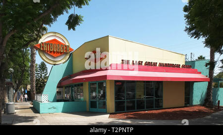 BEVERLY HILLS, CA, USA - 25. AUGUST 2015: das Äußere eines fatburger Restaurant in Los Angeles, Kalifornien Stockfoto