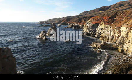 Soberanes Punkt an der Küste von Kalifornien in Big Sur, USA Stockfoto