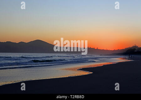 Besuchen sie Australien. Ansichten und Sonnenaufgang scenics von Australien. Byron Bay in New South Wales und Australiens östlichsten Punkt. Stockfoto