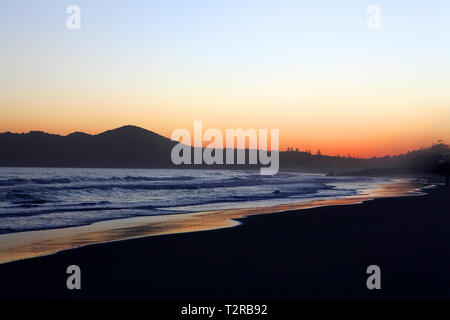 Besuchen sie Australien. Ansichten und Sonnenaufgang scenics von Australien. Byron Bay in New South Wales und Australiens östlichsten Punkt. Stockfoto