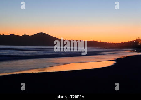 Besuchen sie Australien. Ansichten und Sonnenaufgang scenics von Australien. Byron Bay in New South Wales und Australiens östlichsten Punkt. Stockfoto